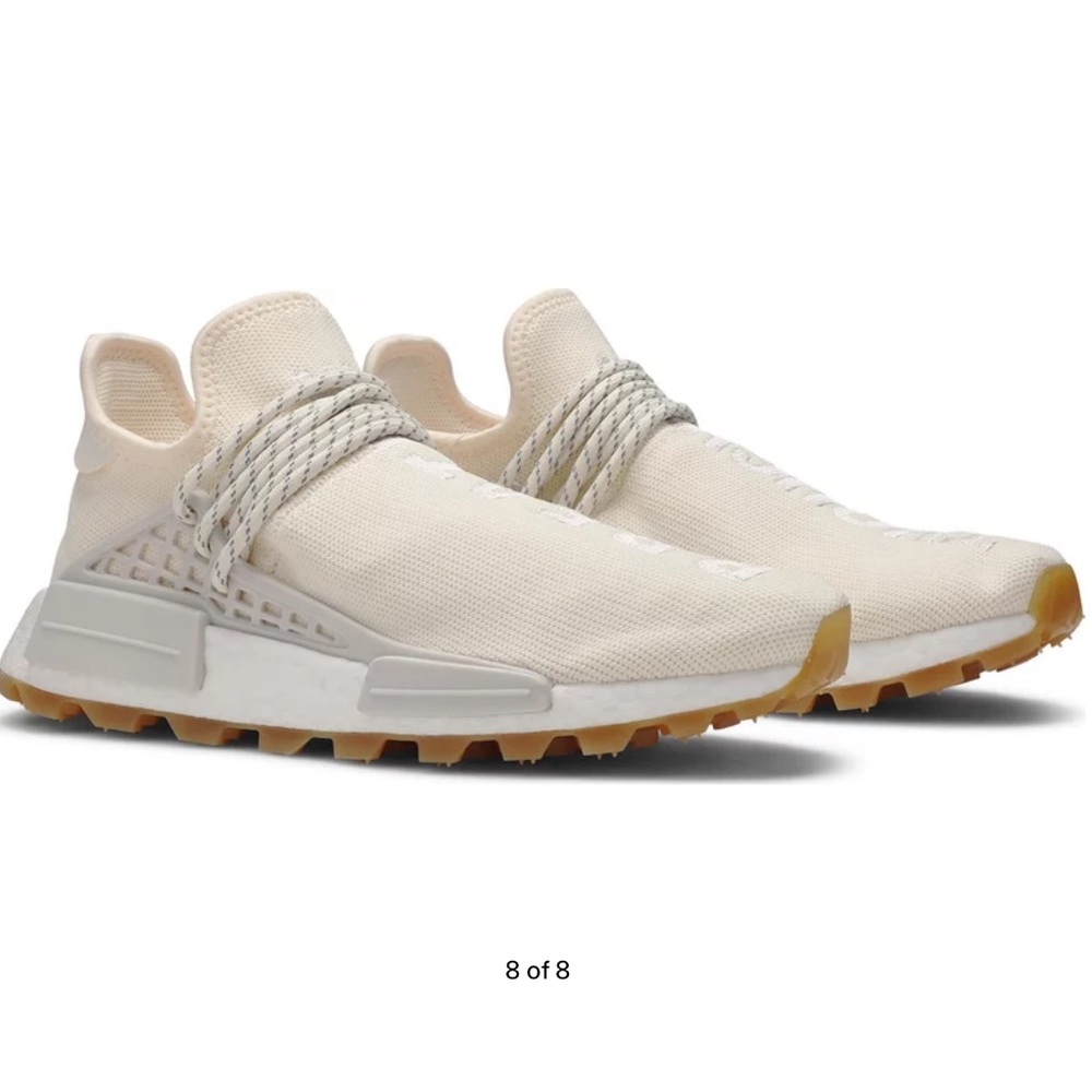 Pharrell x Adidas NMD Human Race Breathe Thoughts Off White Sneakers, 7.5 M 9 W